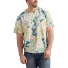 imageRock ampamp Republic Mens Graphic TeeTanBlue Tri Tone Tie Dye