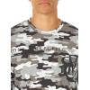 imageRock ampamp Republic Mens Long Sleeve TShirtBlack  White Camo Logo
