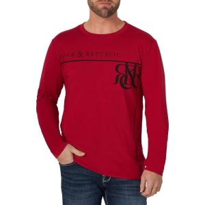 imageRock ampamp Republic Mens Long Sleeve TShirtRed