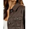 imageRock ampamp Republic Womens Aria Boxy Crop Denim JacketIn the Moment  Brown Coated
