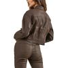 imageRock ampamp Republic Womens Aria Boxy Crop Denim JacketIn the Moment  Brown Coated