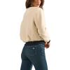imageRock ampamp Republic Womens Bomber JacketCream Faux Sherpa