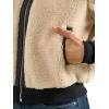 imageRock ampamp Republic Womens Bomber JacketCream Faux Sherpa
