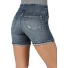 imageRock ampamp Republic Womens Denim Rx Fever Stretch 45quot ShortSymptomaticmedium Indigo Destructed