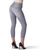 imageRock ampamp Republic Womens Denim Rx Fever Stretch Crop Capri JeanFire  Icegray Destructed