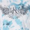 imageRock ampamp Republic Womens Graphic Tee ShirtBlue and White Tie Dye