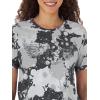 imageRock ampamp Republic Womens Graphic Tee ShirtGray and White Tie Dye