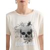 imageRock ampamp Republic Womens Graphic Tee ShirtOff White Rock Rebel
