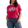 imageRock ampamp Republic Womens Graphic Tee ShirtRaspberry Repeat