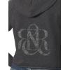 imageRock ampamp Republic Womens Logo Hoodie SweatshirtCharcoal  Monogram Rr Logo