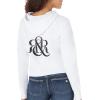 imageRock ampamp Republic Womens Logo Hoodie SweatshirtWhite  Monogram Rr Logo