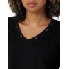 imageRock ampamp Republic Womens VNeck Pullover SweatshirtBlack