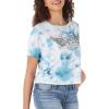 imageRock ampamp Republic Womens Graphic Tee ShirtBlue and White Tie Dye