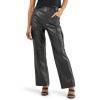 imageRock ampamp Republic Womens Vegan Leather Cargo PantBlack