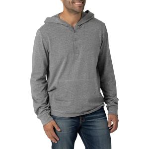 imageRock ampamp Republic Mens Long Sleeve Hooded Henley ShirtCharcoal