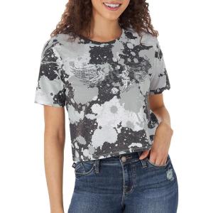 imageRock ampamp Republic Womens Graphic Tee ShirtGray and White Tie Dye