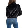imageRock ampamp Republic Womens Bomber Jacket Black Faux Fur Medium
