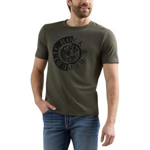 imageRock ampamp Republic Mens Graphic TeeOlive Burr